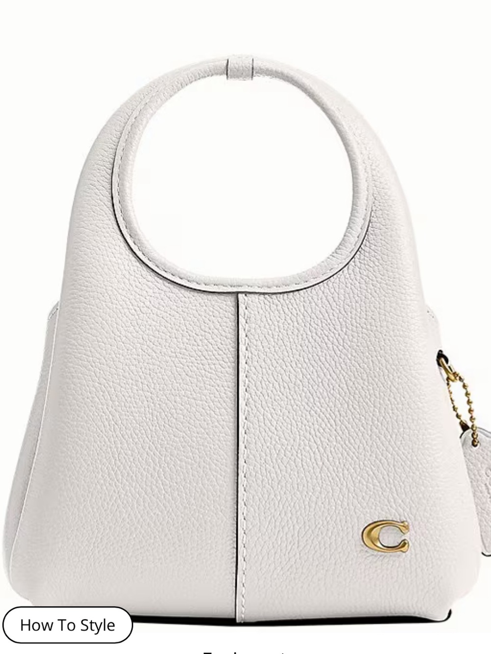 NWT🌷Coach Lana Convertible Clutch Handle Bag 19 in “Chalk” - Picture 2 of 11